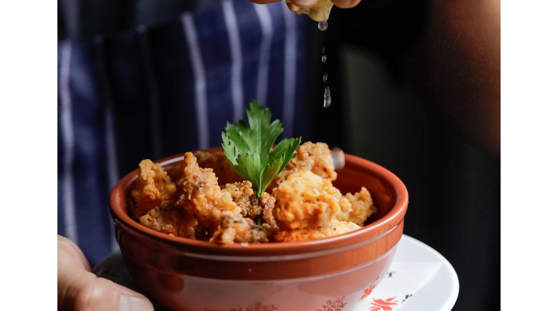 Deep fried squid