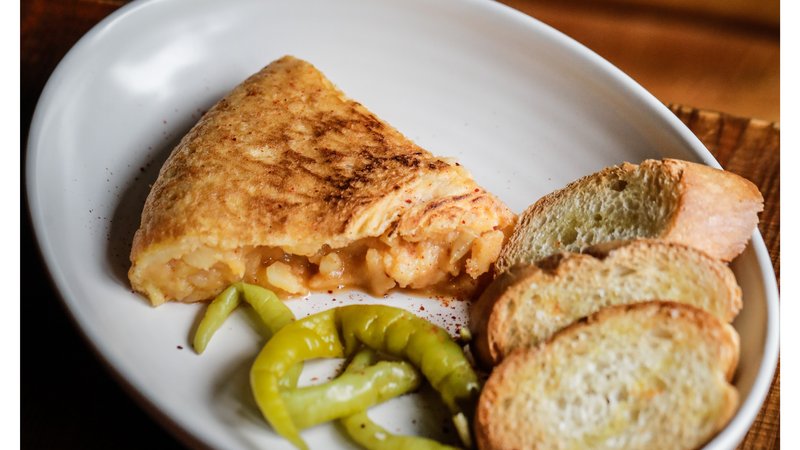 Spanish tortilla de patatas.